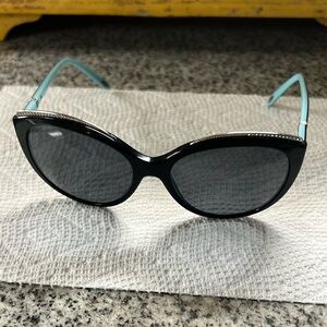 Tiffany & Co. Black and Blue Sunglasses